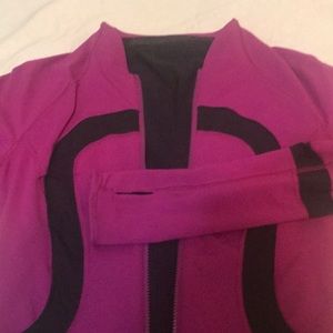 Lululemon pink magenta zip up size 8